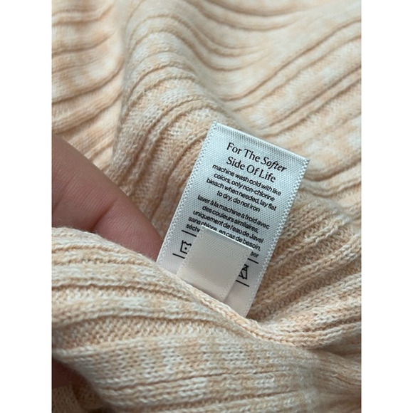 Eberjey Womens Infinite V-Neck Ribbed Sweater Tank Top Pullover Pink Sz XL NWT - Picture 7 of 10